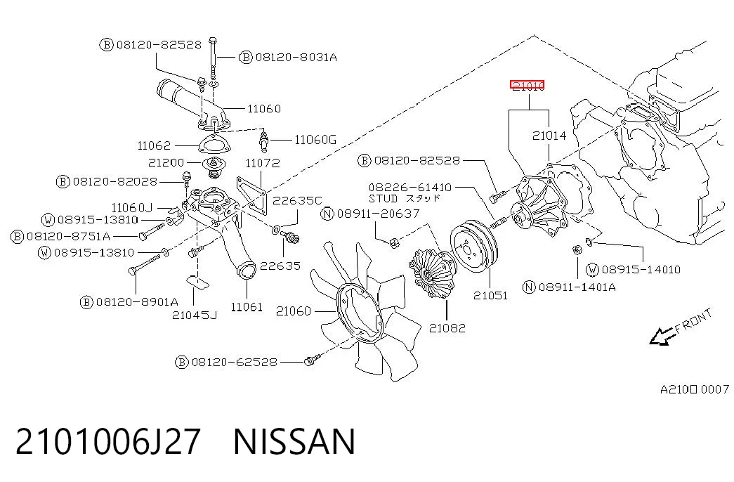 2101006J27 Nissan/Infiniti