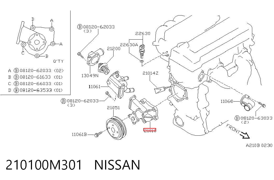 210100M301 Nissan/Infiniti