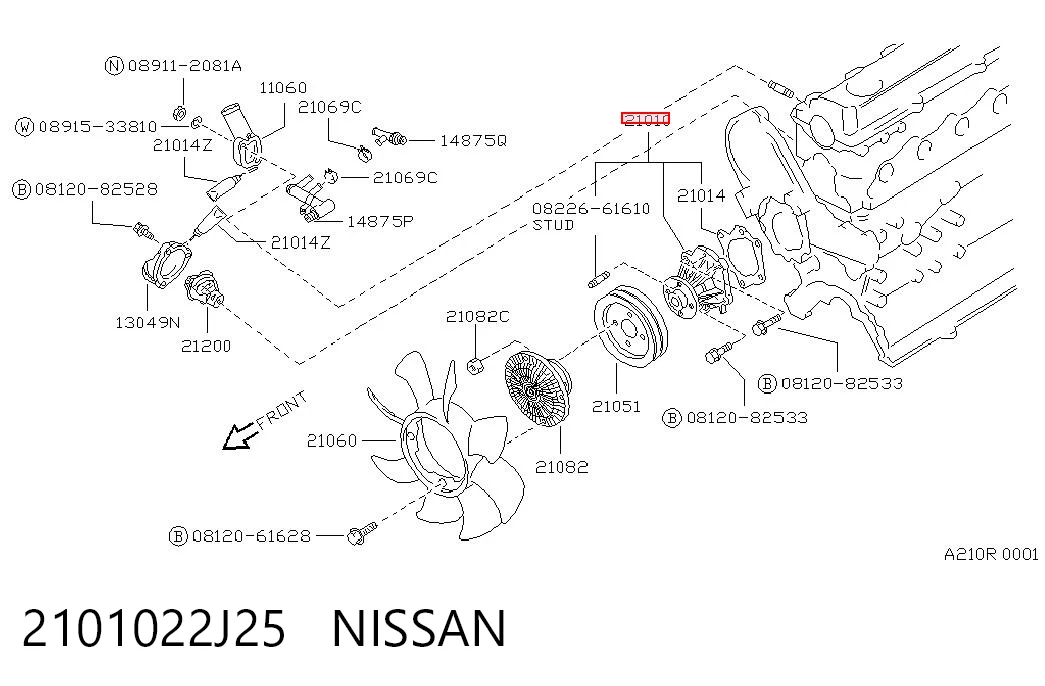2101022J25 Nissan/Infiniti