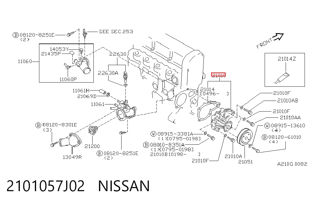 2101057J02 Nissan/Infiniti