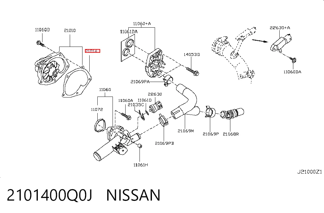 2101400Q0J Nissan/Infiniti