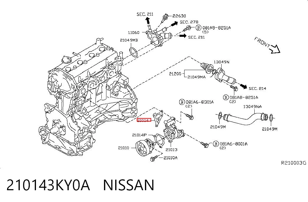 210143KY0A Nissan/Infiniti