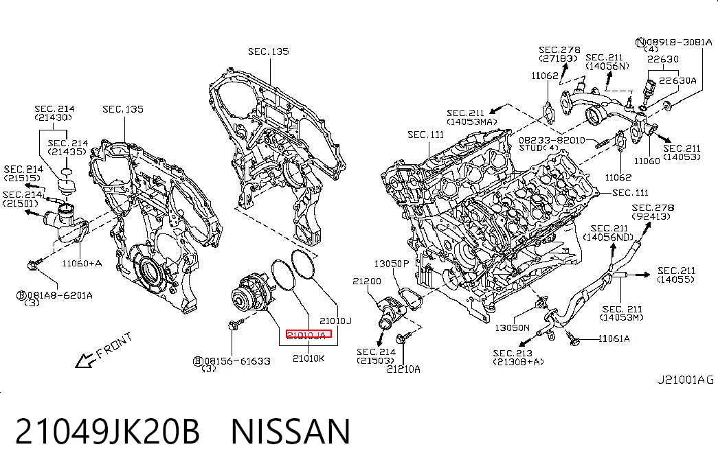 21049JK20B Nissan/Infiniti