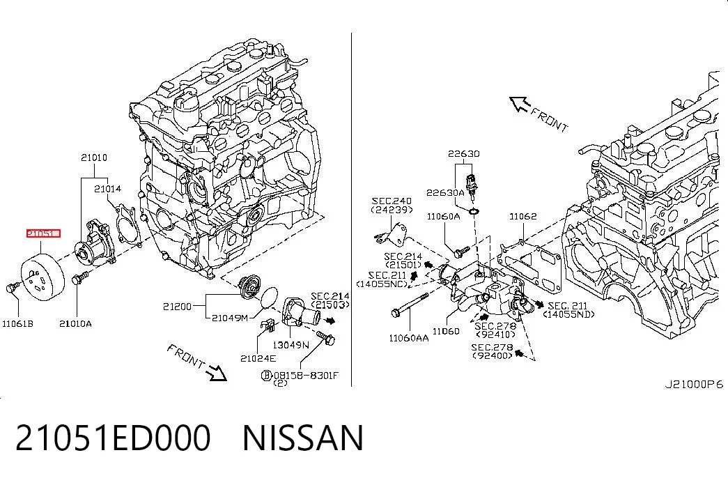 Polia da bomba de água Nissan Qashqai  J10 ao melhor preço