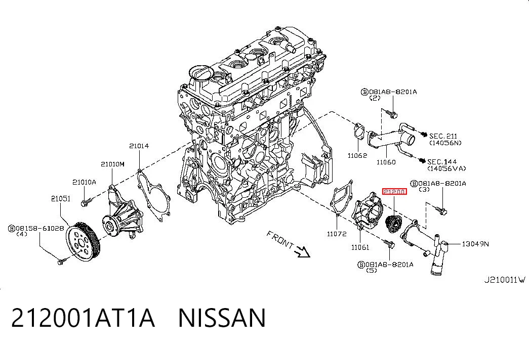 212001AT1A Nissan/Infiniti