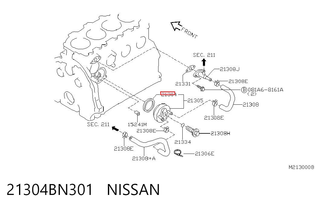 21304BN301 Nissan/Infiniti