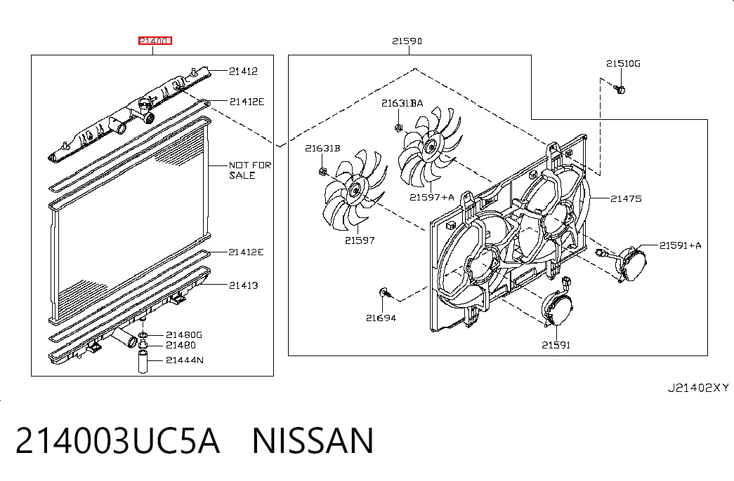 Compre Radiador de esfriamento de motor Nissan X-Trail 