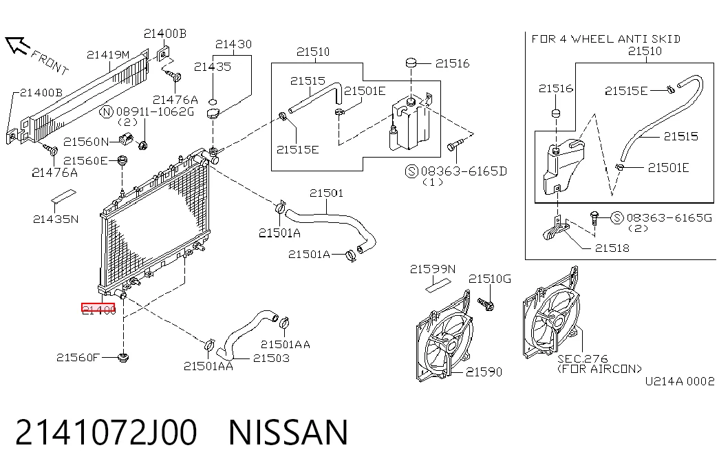 Radiador de esfriamento de motor Nissan Primera preço, a partir de 80,12 USD