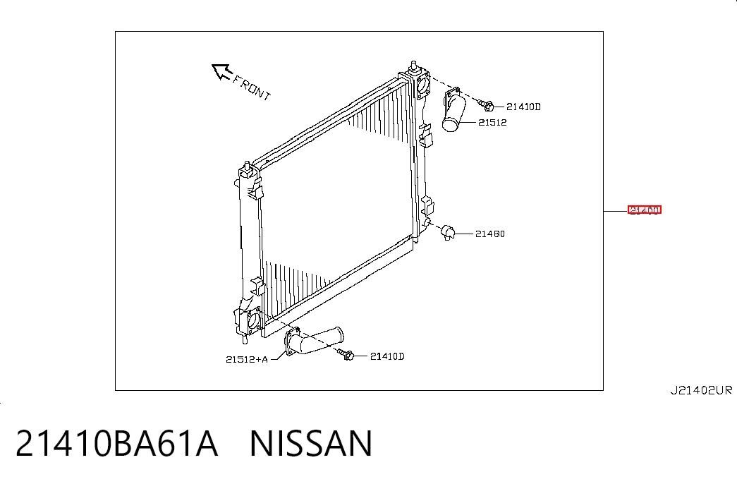 21410BA61A Nissan/Infiniti