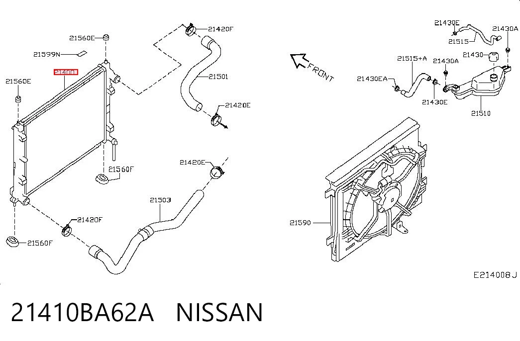 21410BA62A Nissan/Infiniti