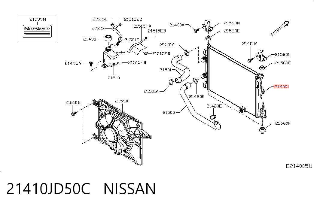 Compre Radiador de esfriamento de motor Nissan Qashqai 1