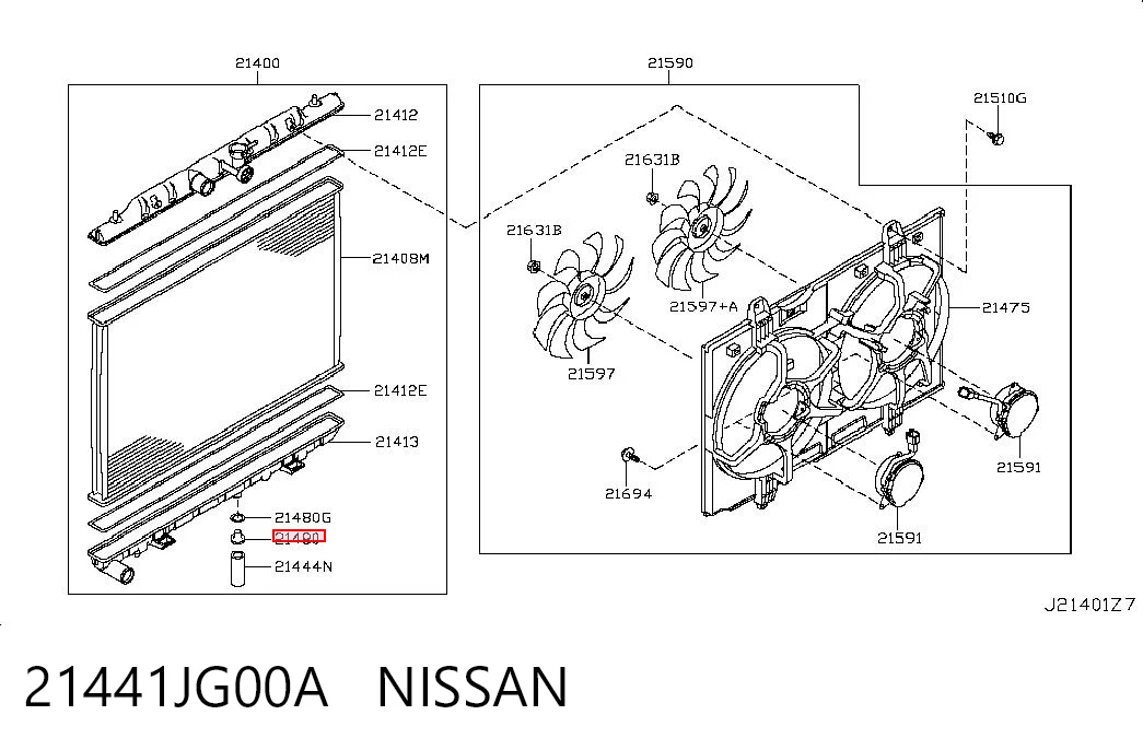 21441JG00A Nissan/Infiniti