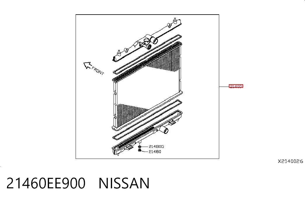 Radiador de esfriamento de motor Nissan Tiida preço, a partir de 122,08 USD