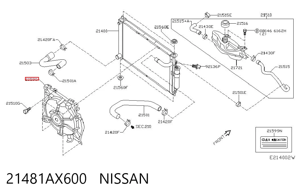 21481AX600 Nissan/Infiniti