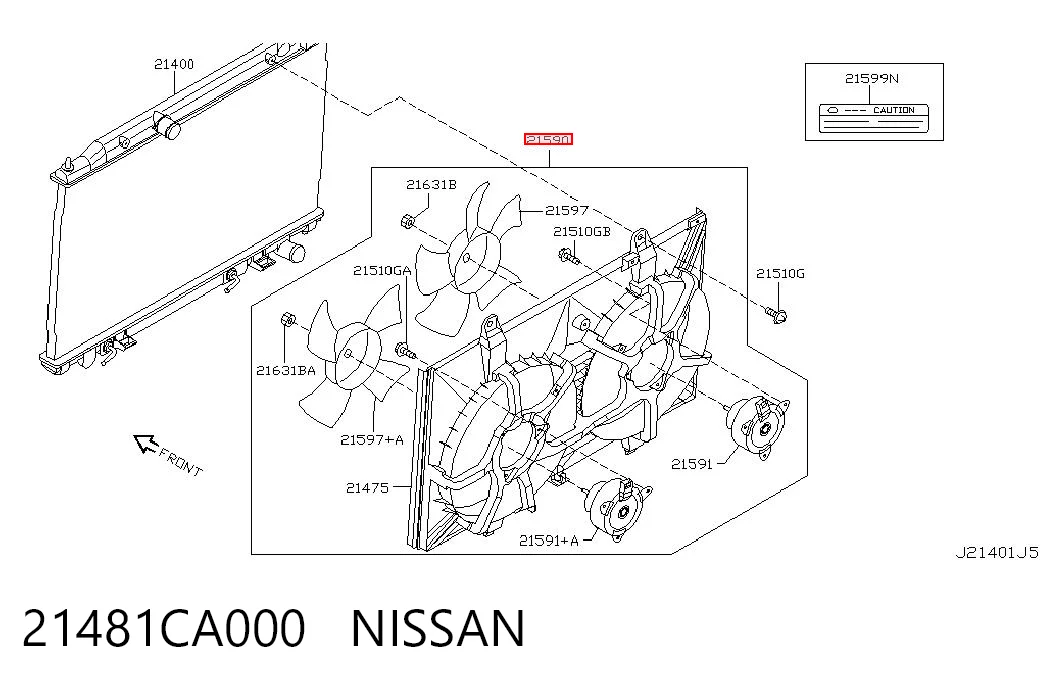 21481CA000 Nissan/Infiniti