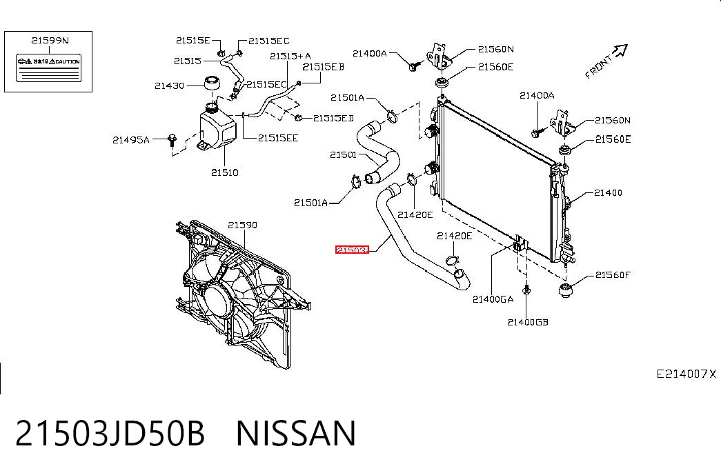 21503JD50B Nissan/Infiniti
