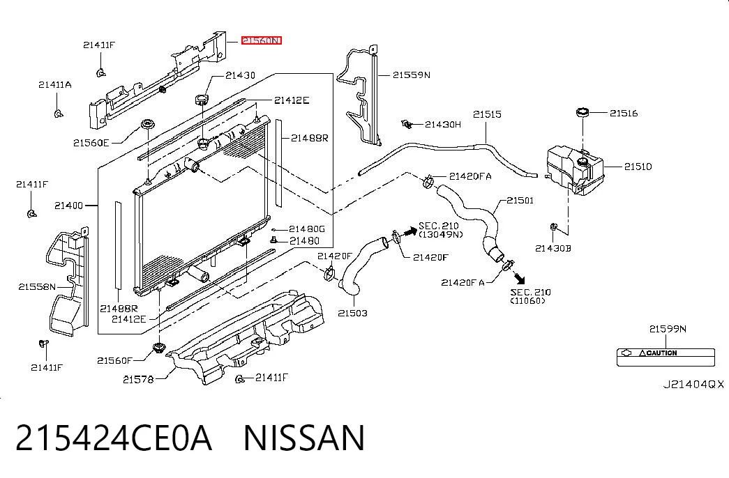 215424CE0A Nissan/Infiniti