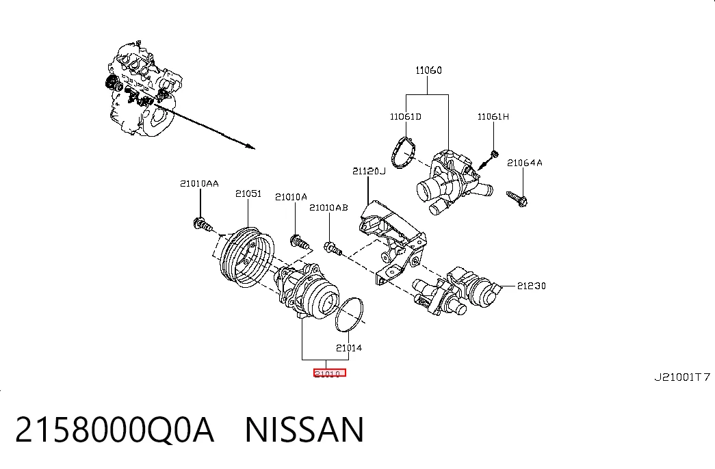 2158000Q0A Nissan/Infiniti
