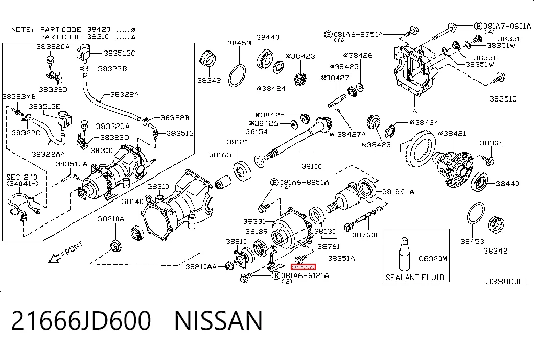 21666JD600 Nissan/Infiniti