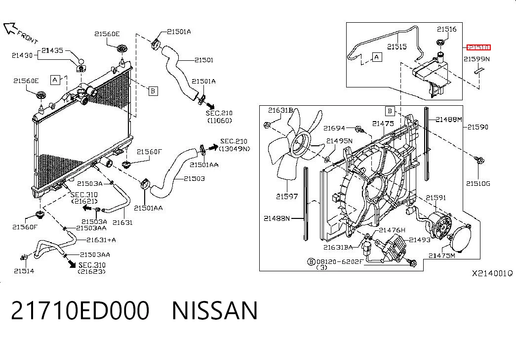 21710ED000 Nissan/Infiniti