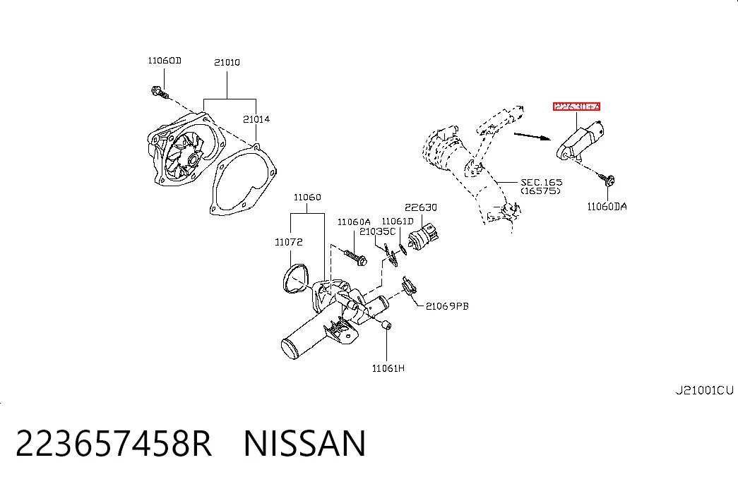 Sensor de pressão de supercompressão 223657458R VAG
