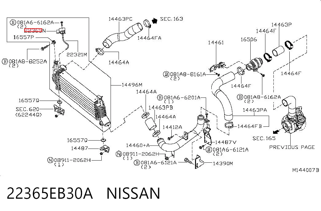 Sensor de pressão de supercompressão Renault (RVI) 22365EB30A
