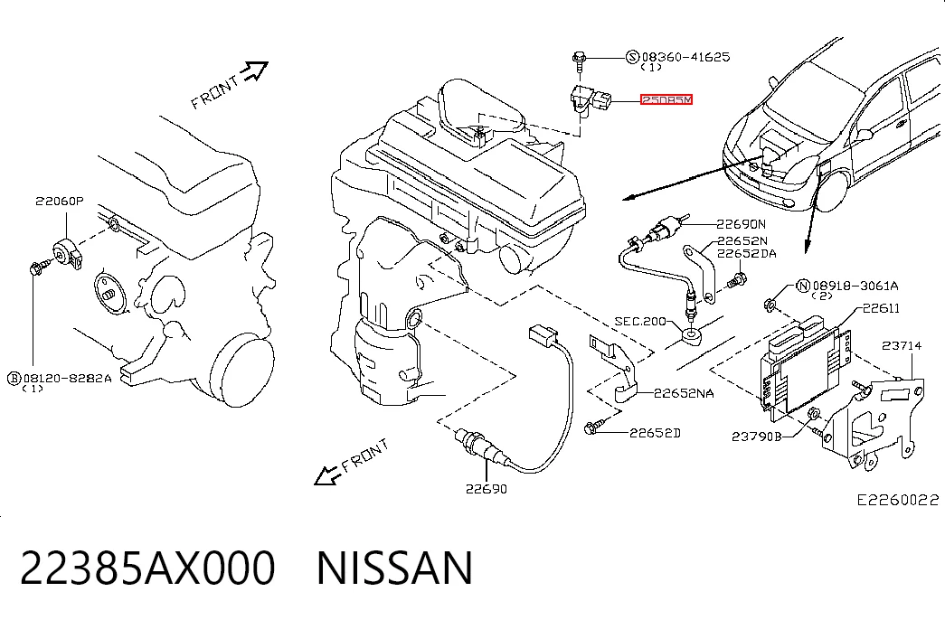 22385AX000 Nissan/Infiniti