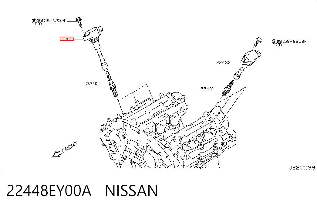 Bobina de ignição Toyota 22448EY00A preço, a partir de 63,08 USD