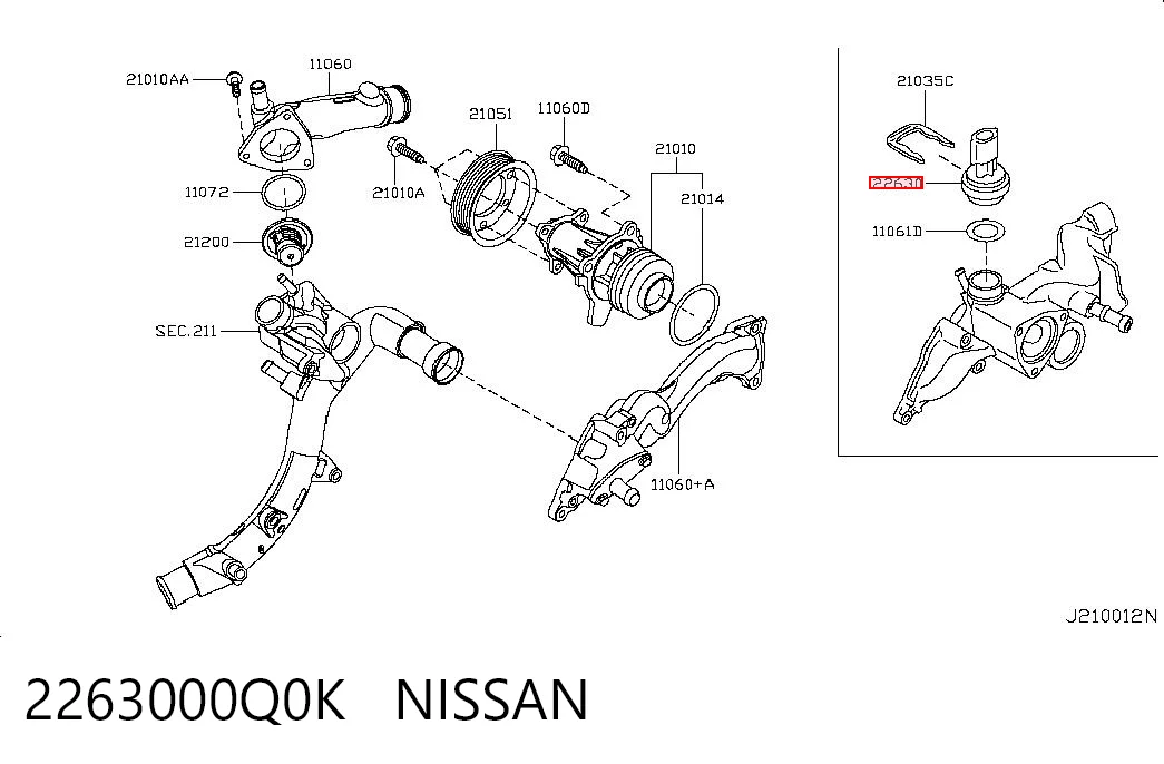 2263000Q0K Nissan/Infiniti