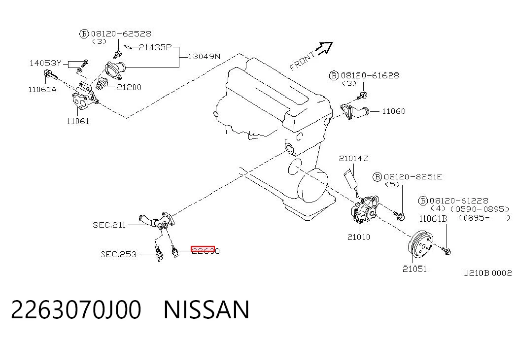 2263070J00 Nissan/Infiniti