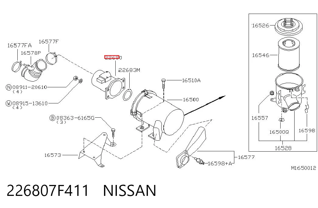 226807F411 Nissan/Infiniti