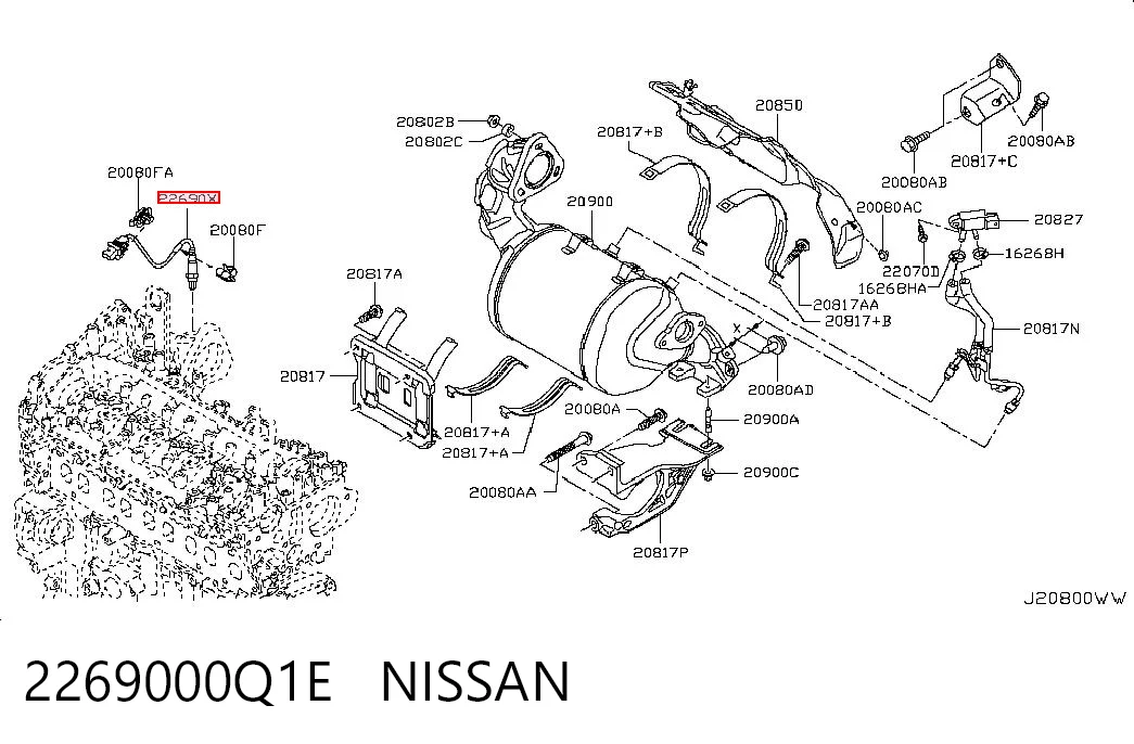 2269000Q1E Nissan/Infiniti