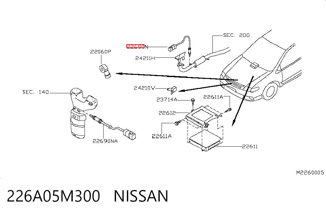 226A05M300 Nissan/Infiniti