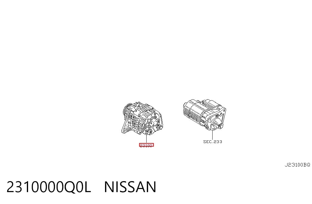 2310000Q0L Nissan/Infiniti