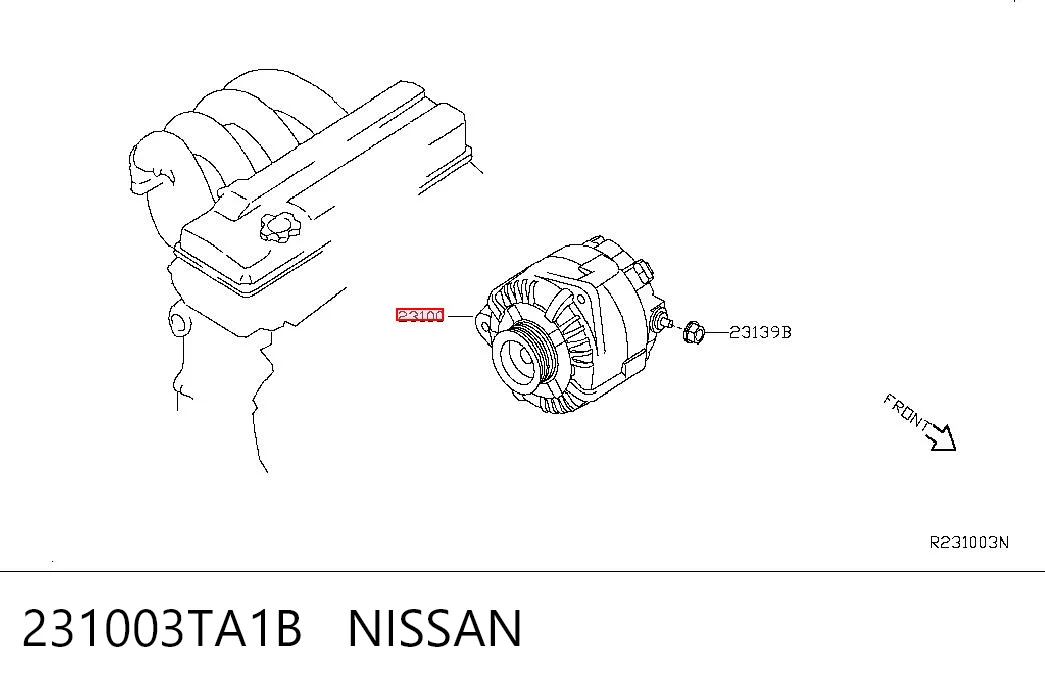  Gerador Nissan Altima L33 sedan (2012 - 2018) L33
