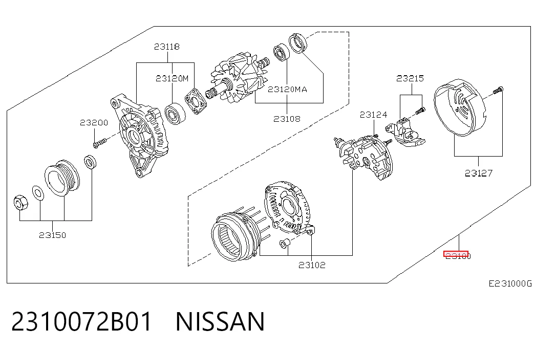 2310072B01 Nissan/Infiniti