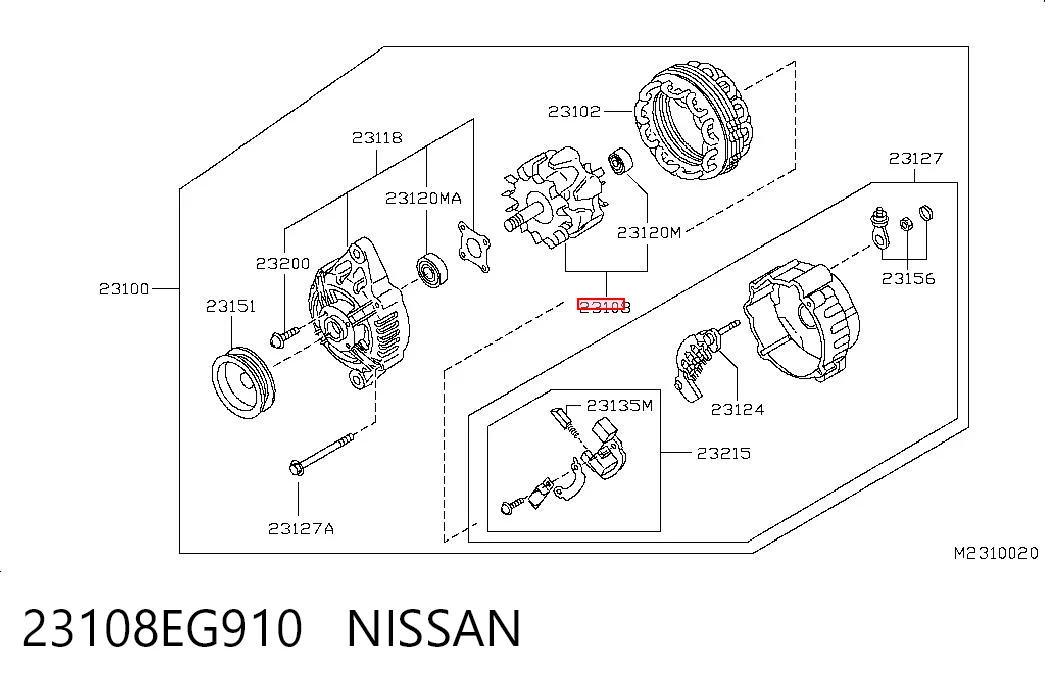 23108EG910 Nissan/Infiniti