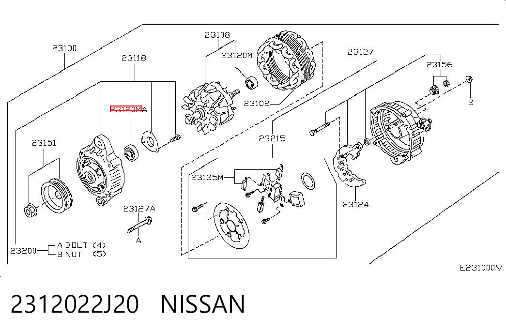 2312022J20 Nissan/Infiniti