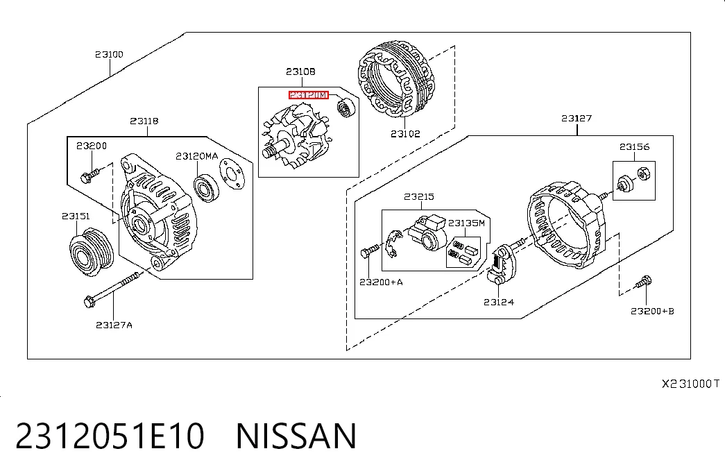 Rolamento do gerador para Nissan Qashqai I J10