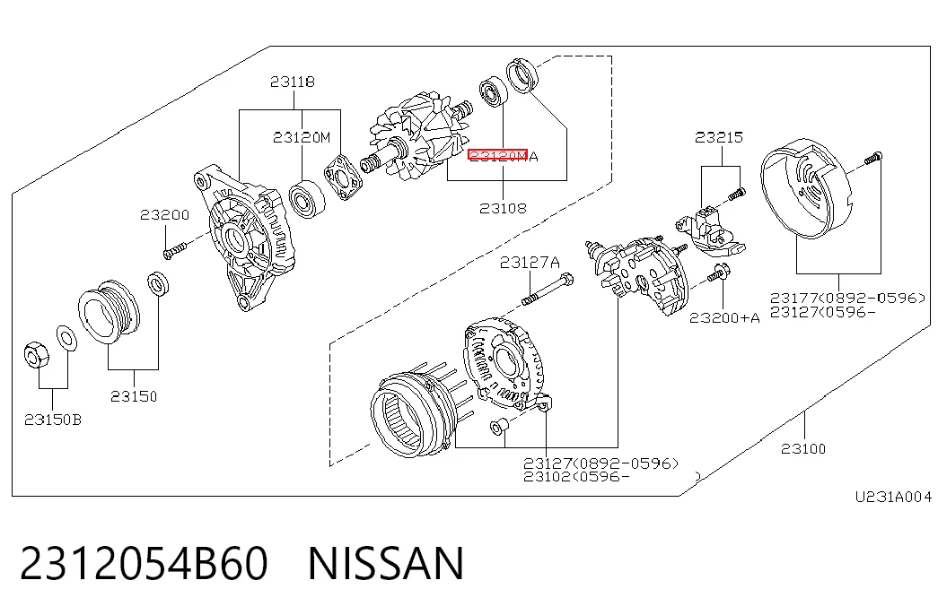2322141010 Chrysler Rolamento de suporte da árvore primária da Caixa de Mudança (rolamento de centragem de volante)