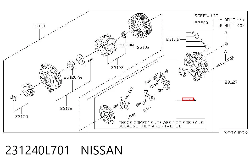 231240L701 Nissan/Infiniti