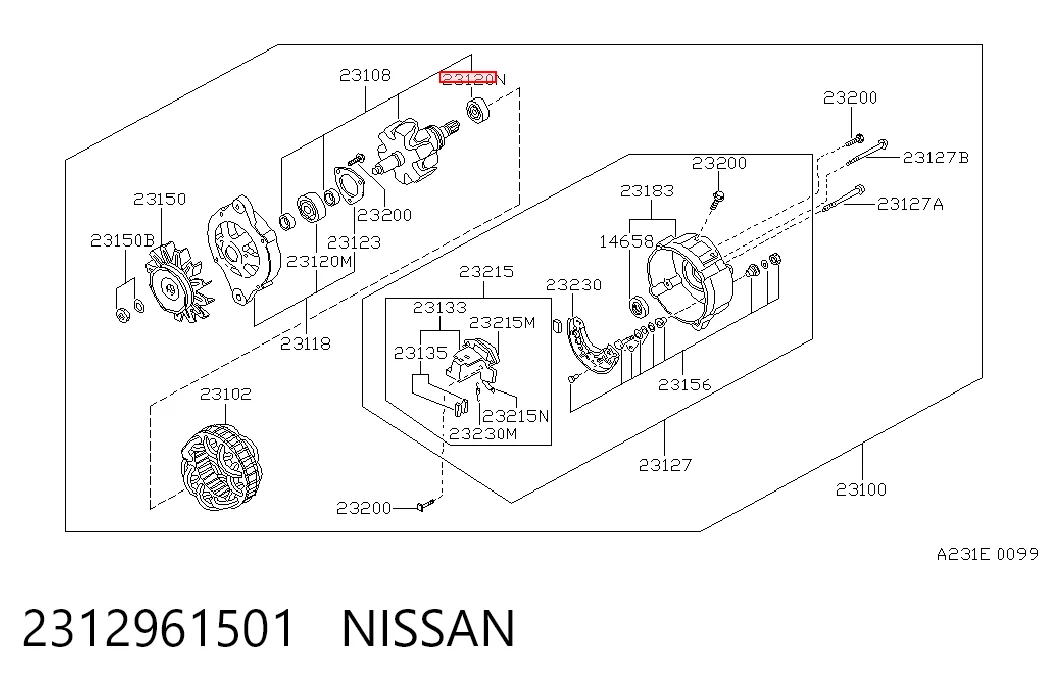2312961501 Nissan/Infiniti
