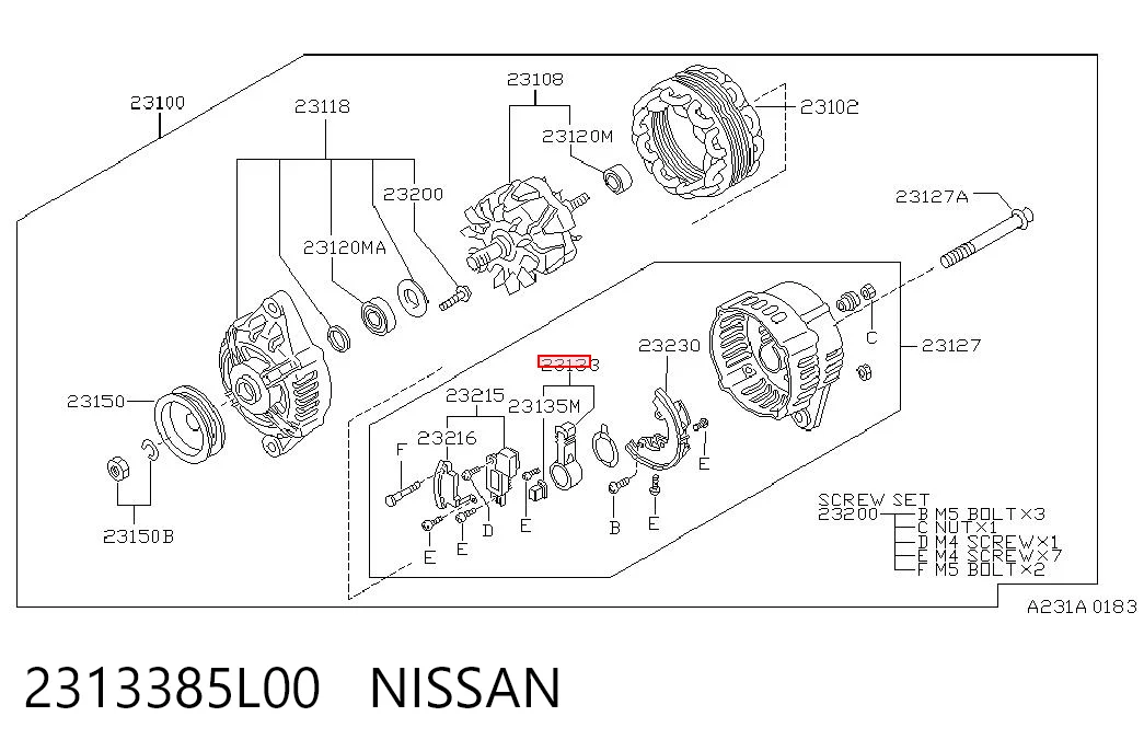 2313385L00 Nissan/Infiniti