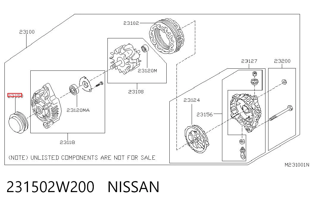 231502W200 Nissan/Infiniti