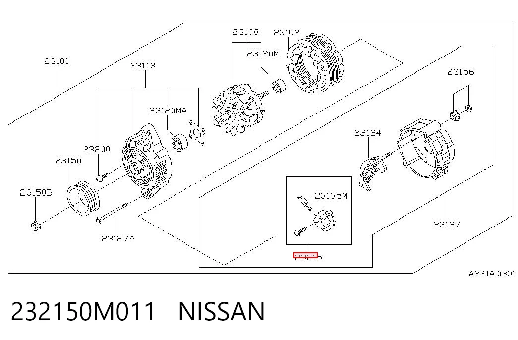 232150M011 Nissan/Infiniti