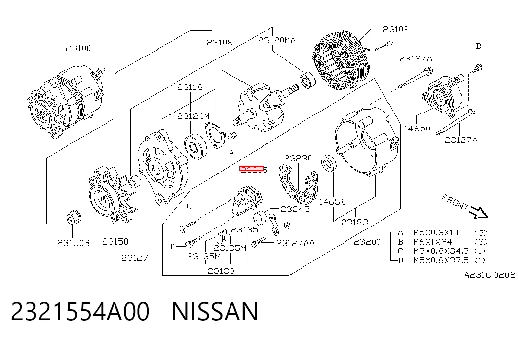 Relê-regulador do gerador (relê de carregamento) Nissan Pathfinder R50 ao melhor preço