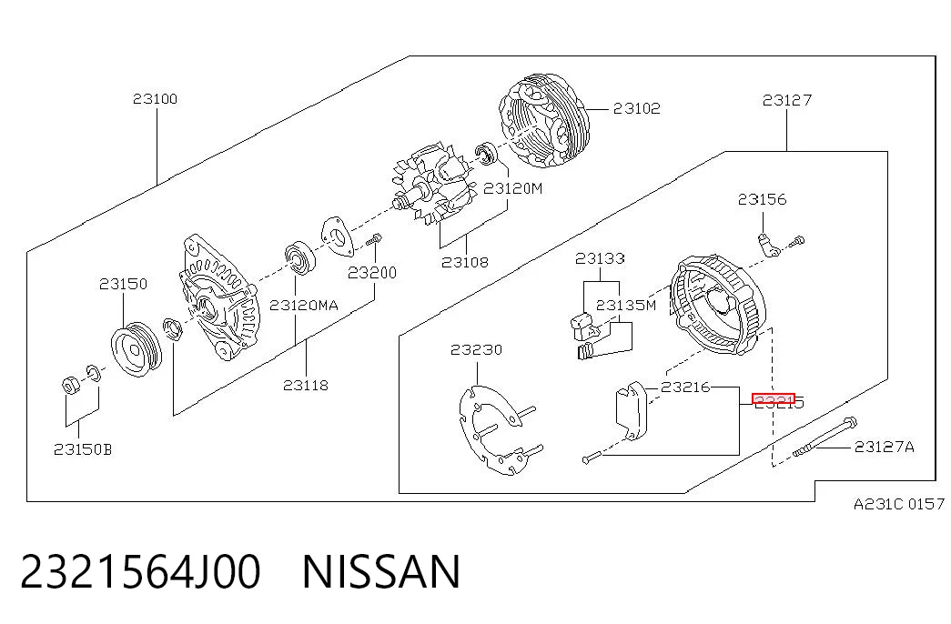 2321564J00 Nissan/Infiniti