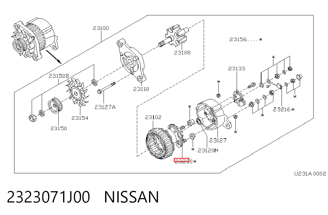 2323071J00 Nissan/Infiniti