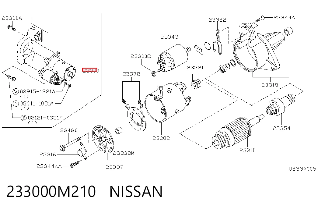  Motor de arranco Nissan Sunny III sedan (N14) (1990 - 1995) III
