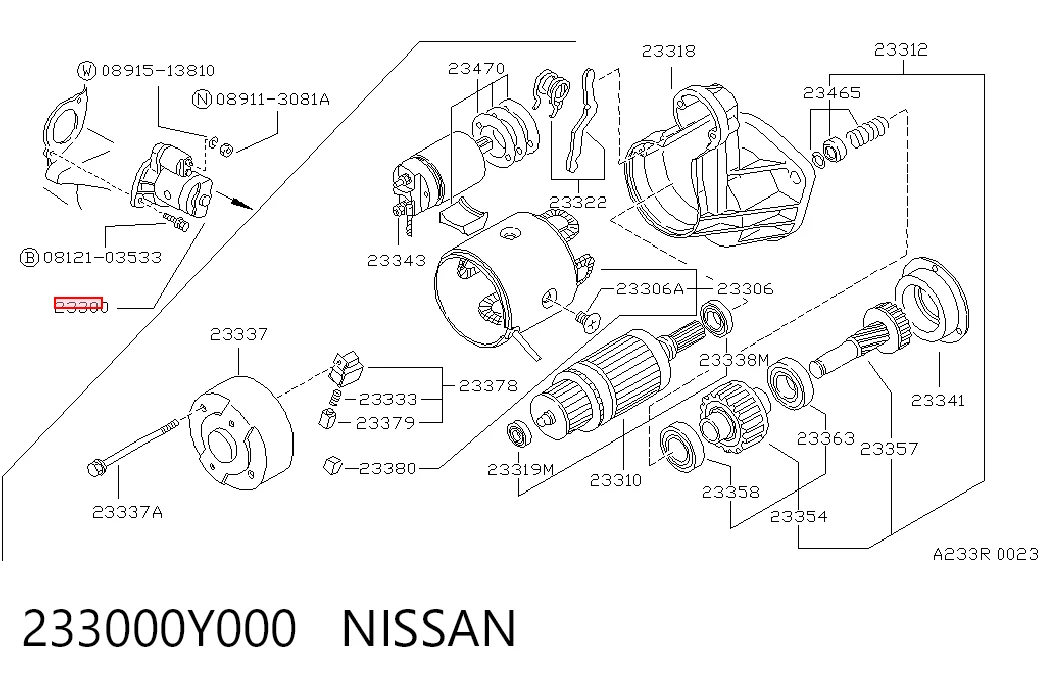Motor de arranco Nissan Patrol  K260